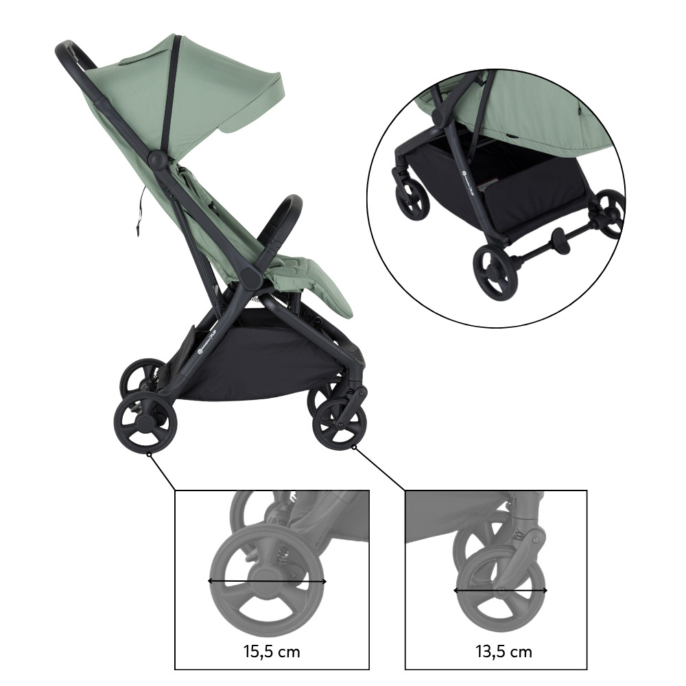 Detalii carucior sport Petite&Mars Flip