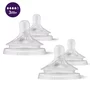 2 x Set tetine, Philips Avent, Natural Response, 2 buc, Cu debit 4 (mediu), 3 luni+, Transparent - 1