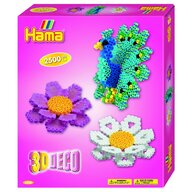 Hama - Set margele de calcat Deco 3D In cutie, 2500 buc Midi