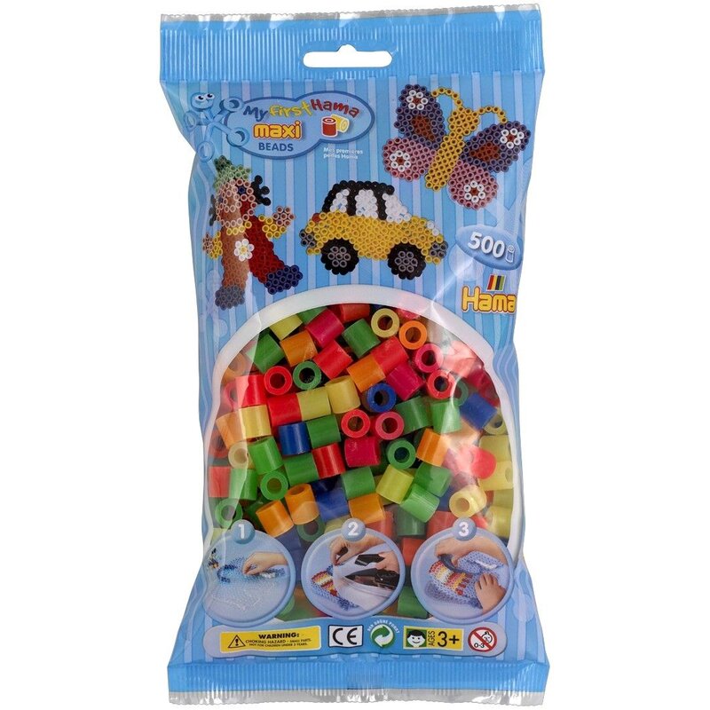 Hama - set margele de calcat mixt51 in saculet, 500 buc maxi
