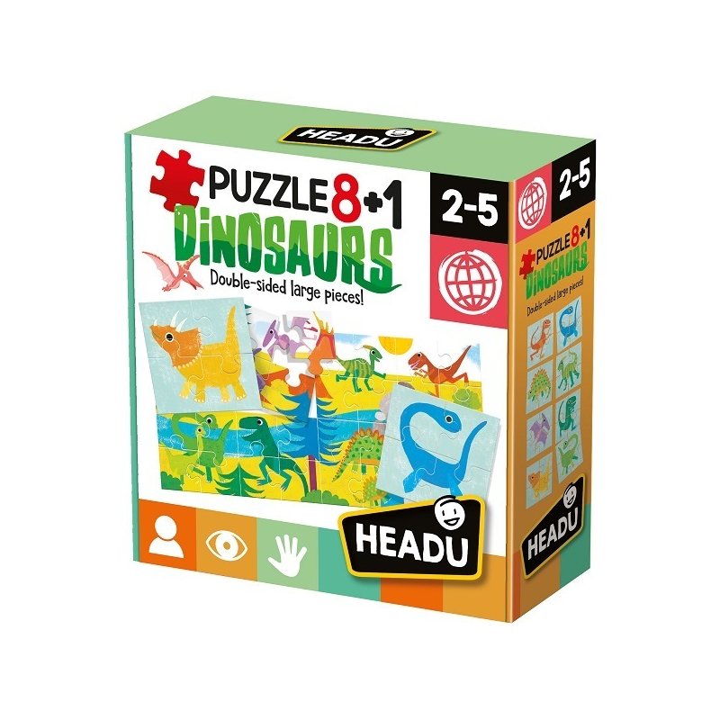 Headu - puzzle dinozauri 8+1