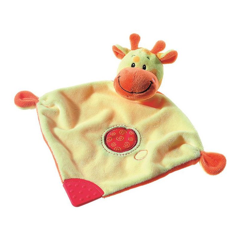 Hausmann (a-haberkorn) - jucarie doudou girafa mini paturica de somn 28x28 cm