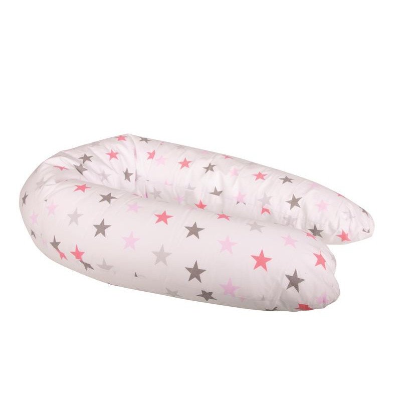 Hausmann (a-haberkorn) - perna pentru alaptat stelute 190 cm din bumbac roz