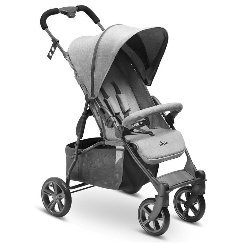 Abc-design - carucior treviso 4 2019, woven grey