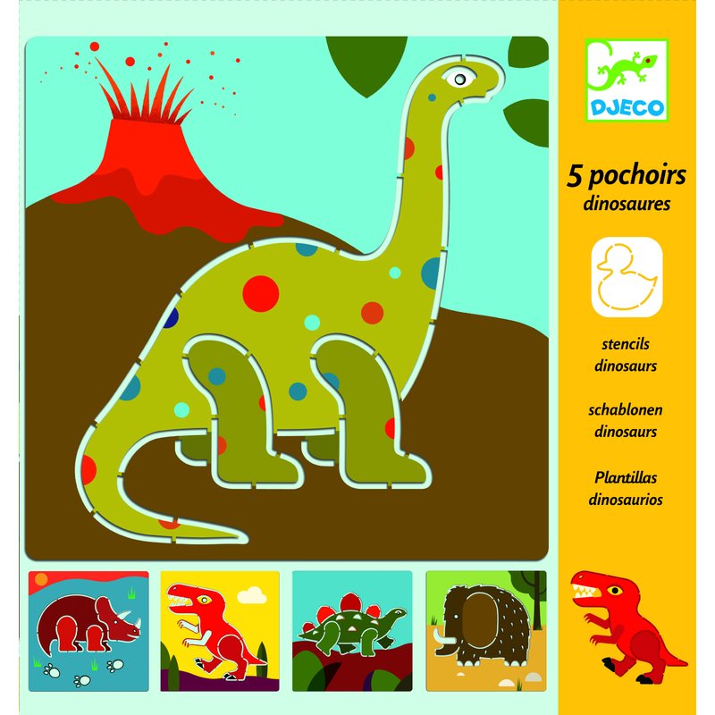 Djeco - Sabloane Dinozauri