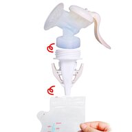 Bebumi - Adaptor pentru pungi stocare lapte matern , 5.2 cm