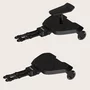 Adaptor universal carucior pentru al doilea copil, Lionelo, Buggy Board, 2 in 1, 3 pozitii reglare sezut pe inaltime, Platforma antiderapanta, Roti cu lumini colorate, Sustine 25 kg, Negru - 15
