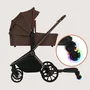 Adaptor universal carucior pentru al doilea copil, Lionelo, Buggy Board, 2 in 1, 3 pozitii reglare sezut pe inaltime, Platforma antiderapanta, Roti cu lumini colorate, Sustine 25 kg, Negru - 20