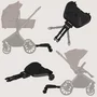 Adaptor universal carucior pentru al doilea copil, Lionelo, Buggy Board, 2 in 1, 3 pozitii reglare sezut pe inaltime, Platforma antiderapanta, Roti cu lumini colorate, Sustine 25 kg, Negru - 21
