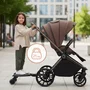 Adaptor universal carucior pentru al doilea copil, Lionelo, Buggy Board, 2 in 1, 3 pozitii reglare sezut pe inaltime, Platforma antiderapanta, Roti cu lumini colorate, Sustine 25 kg, Negru - 22
