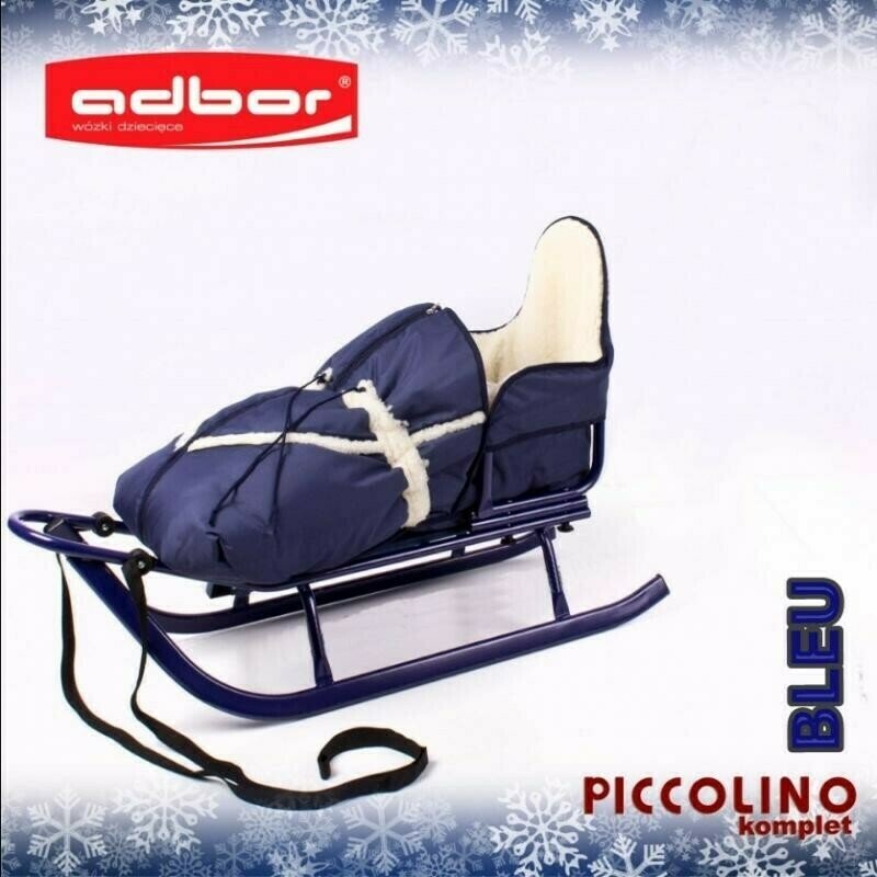 Adbor - saniuta piccolino cu sac, bleu