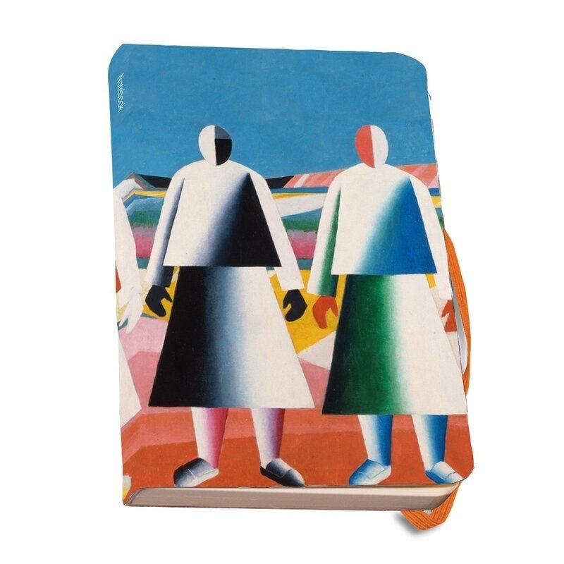 Agenda a5 banda elastica meisjes in een veld, malevich