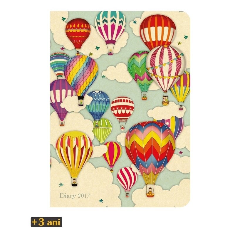 Agenda datata 2017 hot air balloons de la santoro