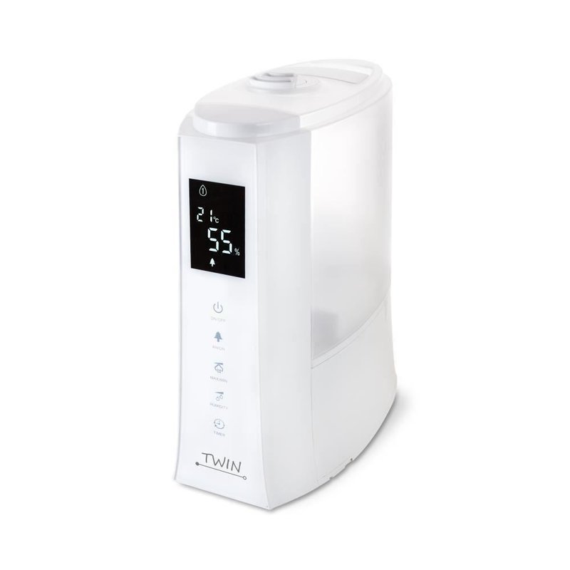 Airbi - umidificator cu ionizare si difuzor arome twin alb,bi3222