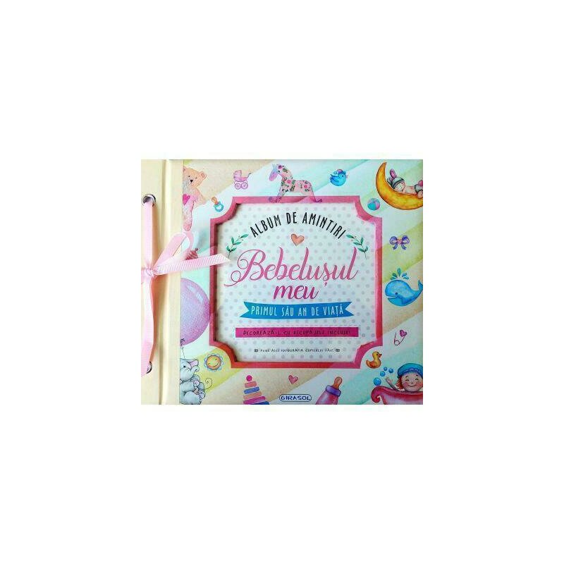Girasol - set creativ album de amintiri: bebelusul meu, roz