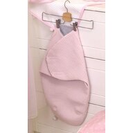 Amy - Sistem de infasare Baby swaddle Waffle din Bumbac, Roz