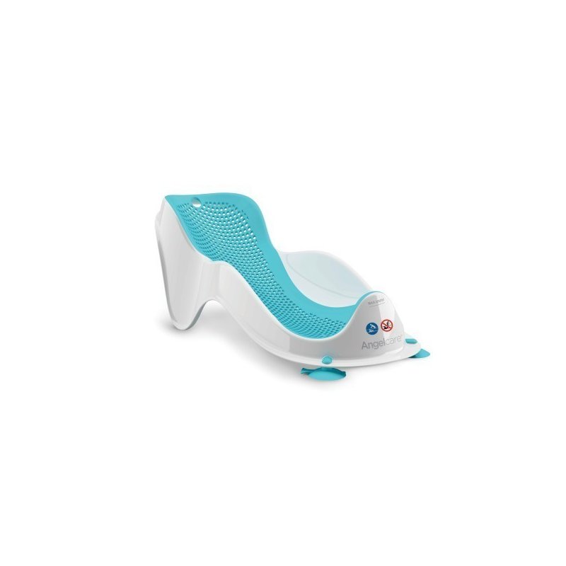 Angelcare - Mini suport de baie, Cu forma ergonomica, Pentru cazi de adulti sau de bebe, 0 luni+, Aqua
