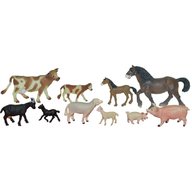 Miniland - Animale domestice cu puii set de 10 figurine