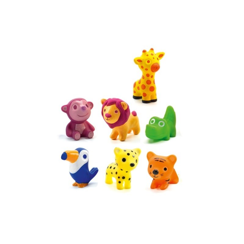 Djeco - animalute din silicon, troopo savana