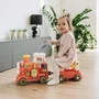 Antemergator 5 in 1 Magic Train, Free2Move, Cu diverse activitati de joaca, Panou Educational, Efecte sonore si luminoase, Pink - 7