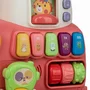 Antemergator 5 in 1 Magic Train, Free2Move, Cu diverse activitati de joaca, Panou Educational, Efecte sonore si luminoase, Pink - 13