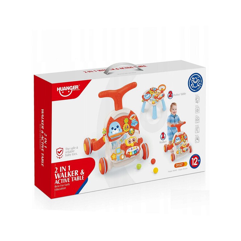 Best of china - antemergator rosu bebe 2 in 1 cu lumini
