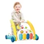 Antemergator si saltea de joaca, 2 in 1, Bebe Stars, Cu muzica si lumini, Piano Rabbit - 2