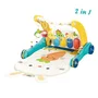 Antemergator si saltea de joaca, 2 in 1, Bebe Stars, Cu muzica si lumini, Piano Rabbit - 1