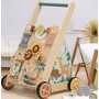 Antepremergator, Free2Play, My First Steps, Cu multiple activitati, Din lemn, , 31.8 x 26.5 x45.5 cm, Safari, Conform cu standardele europene EN71-1;2018, EN71-2:2020, EN71-3:2021 - 3