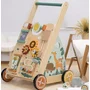 Antepremergator, Free2Play, My First Steps, Cu multiple activitati, Din lemn, , 31.8 x 26.5 x45.5 cm, Safari, Conform cu standardele europene EN71-1;2018, EN71-2:2020, EN71-3:2021 - 3