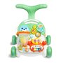 Antepremergator, Toyz, Cu functie de masuta, Educational cu sunete si lumini, Cu panou detasabil, Cu mini pian, Include un cos si mingiute, 12 luni+, Green - 5