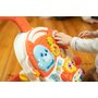 Antepremergator, Toyz, Cu functie de masuta, Educational cu sunete si lumini, Cu panou detasabil, Cu mini pian, Include un cos si mingiute, 12 luni+, Pink - 24