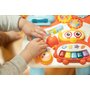 Antepremergator, Toyz, Cu functie de masuta, Educational cu sunete si lumini, Cu panou detasabil, Cu mini pian, Include un cos si mingiute, 12 luni+, Pink - 28
