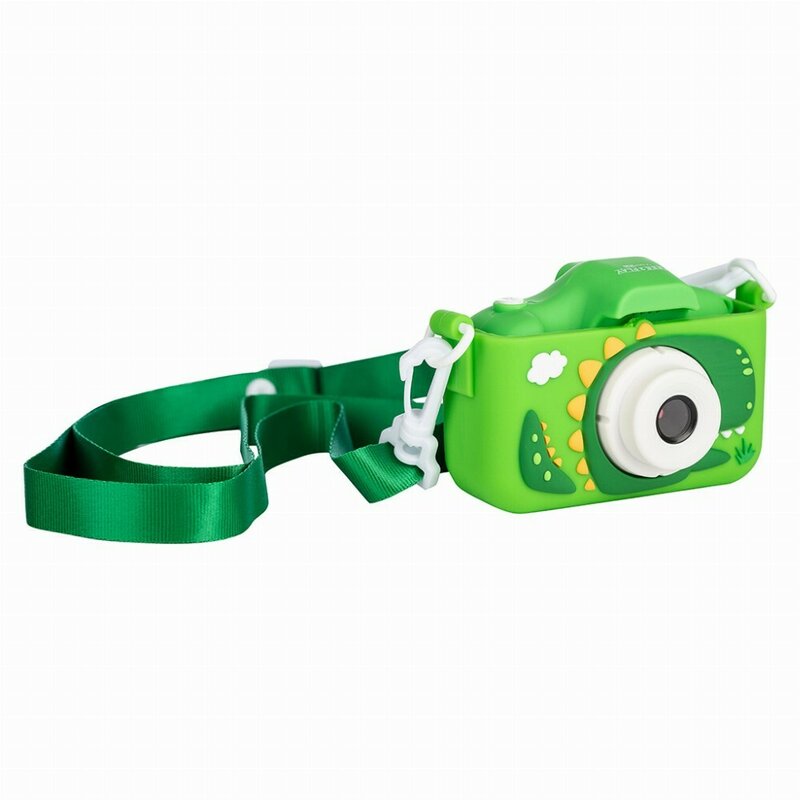 Aparat foto digital pentru copii Free2Play Cu functie selfie Cadre distractive Cu 6 filtre Dino