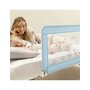 Aparatoare pat, Jane, 130 x 55 cm, Cu saculet de depozitare, Cu design, Conform standardelor europene BS 7972:2001+A1:2009, Lazuli Blue - 4