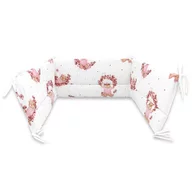 Aparatoare pentru patut, MimiNu, Din bumbac certificat Oeko Tex Standard 100, 180x30 cm, Cu panglici, Design, Betty