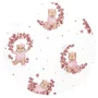 Aparatoare pentru patut, MimiNu, Din bumbac certificat Oeko Tex Standard 100, 180x30 cm, Cu panglici, Design, Betty - 2