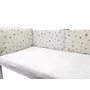 Aparatoare pentru patut, MimiNu, Din bumbac certificat Oeko Tex Standard 100, 180x30 cm, Cu panglici, Leaves - 3