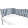 Aparatoare pentru patut, MimiNu, Tip panou, Pentru patut, Lungime 180 cm, Din catifea, Jeans - 4