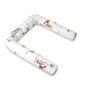 Aparatoare pentru patut, MimiNu, Tip rulou, Cu husa detasabila, Lungime 180 cm, Din bumbac certificat Oeko Tex Standard 100, Cats