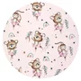 Aparatoare pentru patut, MimiNu, Tip rulou, Cu husa detasabila, Lungime 180 cm, Din bumbac certificat Oeko Tex Standard 100, Design, Little Ballerina Pink - 2