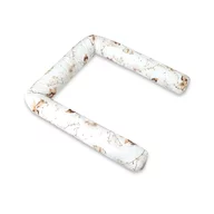 Aparatoare pentru patut, MimiNu, Tip rulou, Cu husa detasabila, Lungime 180 cm, Din bumbac certificat Oeko Tex Standard 100, Fairy