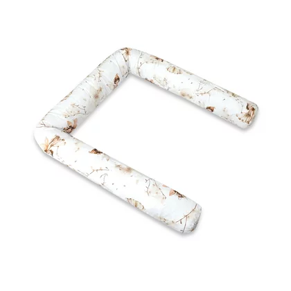 Aparatoare pentru patut, MimiNu, Tip rulou, Cu husa detasabila, Lungime 180 cm, Din bumbac certificat Oeko Tex Standard 100, Fairy