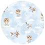 Aparatoare pentru patut, Qmini, Din bumbac certificat Oeko Tex Standard 100, 210x30 cm, Cu panglici, Sky Adventure - 3