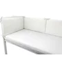 Aparatoare pentru patut, Qmini, Din muselina dubla, 180x30 cm,  Din material certificat Oeko Tex Standard 100, Cu panglici, Cream - 3