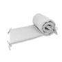 Aparatoare pentru patut, Qmini, Din muselina dubla, 180x30 cm, Din material certificat Oeko Tex Standard 100, Cu panglici, Gray - 2