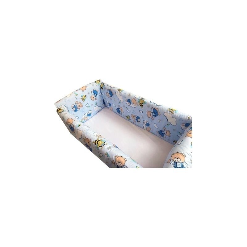 Deseda - aparatori laterale protectii pat 140x70 cm maxi ursi cu albine pe albastru