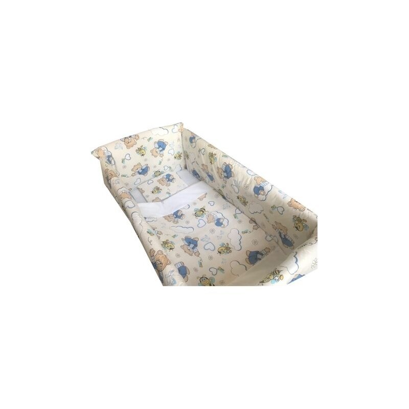 Deseda - aparatori laterale protectii pat 140x70 cm maxi ursi cu albine pe crem