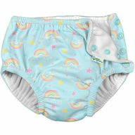 Aqua Rainbows 24 luni - Slip copii refolosibil SPF 50+ cu capse Green Sprouts by iPlay