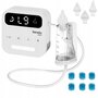 Aspirator nazal electric, Lionelo, Babyair Flow, Multifunctional, 9 trepte de aspirare, Functionare wireless pana la 2.5 h, Silentios, Functie de lampa, 3 varfuri din silicon, Perie de curatare inclusa, Cablu de incarcare USB-C, Alb - 18